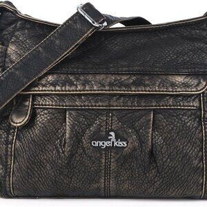 Versatile Women's Crossbody Handbag - Multiple Zipper Pockets & Adjustable Strap
